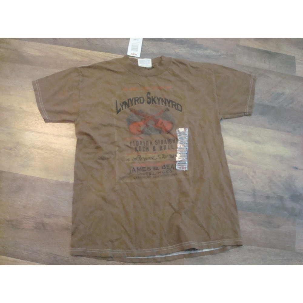 YOUTH MEDIUM LYNYRD SKYNYRD WHISKEY SHIRT DEADSTOCK VINTAGE TT3
